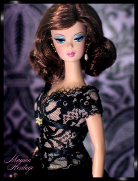 Trace of Lace Barbie Brunette Silkstone Doll  